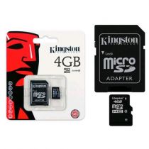 Cartão de Memória SDC10/4GB Micro SDHC 4GB com Adaptador SD Classe 10 - Kingston