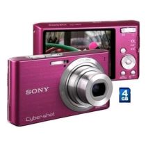 Câmera Digital Sony DSC-W610/P com 14.1 Mpx, LCD 2.7", 4x Zoom Óptico, Panorâmic
