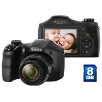Câmera Digital DSC-H100 16.1 MP, Zoom 21x, Foto Panorâmica 360º, Filmes em HD, C
