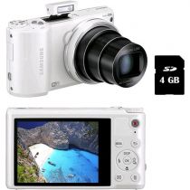Câmera Digital  WB250 14.2MP, Zoom 18x, Grava Full HD, Wi-Fi, 4GB, Branca - Sams