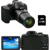 Câmera Digital Semi-Profissional Nikon P520 18MP Zoom óptico 42x Cartão 4 GB Pre