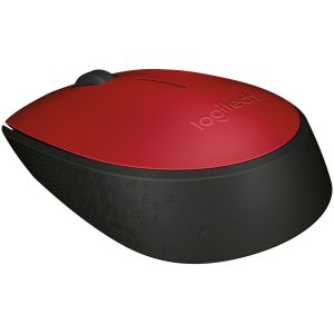 Mouse Óptico Sem Fio, M170, Preto/Vermelho, USB - Logitech 