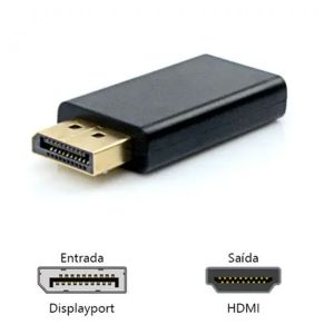 Adaptador Displayport 1.4 M X Hdmi 1.4 F Adp-dphdmi10bk - Plus Cable