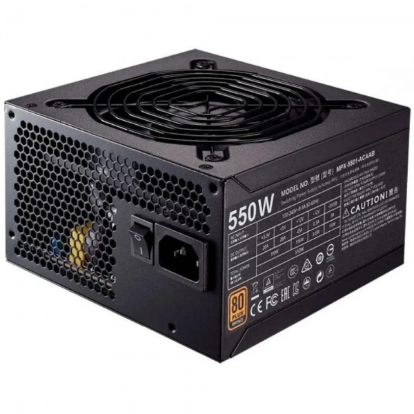 Fonte de Alimentação Gamemax GM550 550W 80 Plus Bronze c/ Preta