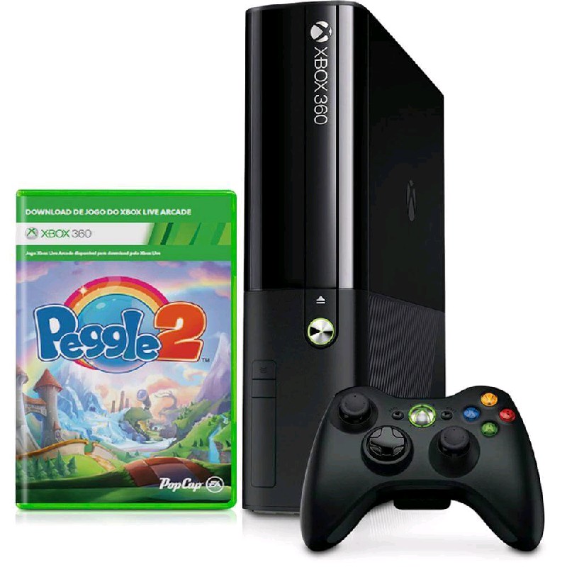 XBox 360 Slim Arcade 4GB Microsoft - Branco - DU COLOR COMERCIAL