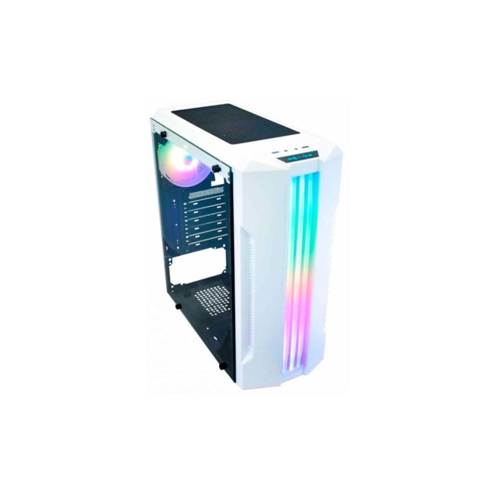 Gabinete Gaming Bifrost White Led RGB CG-04QI - KMex