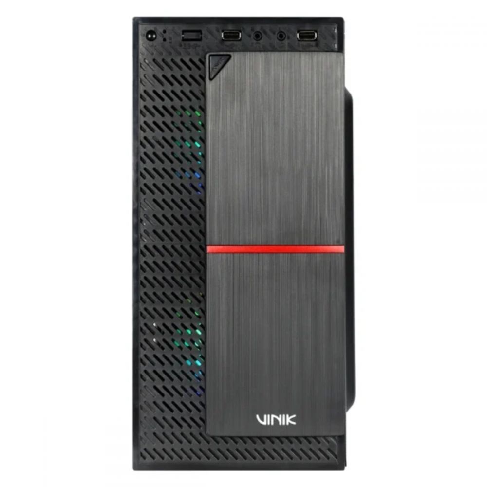 Gabinete Gamer Plate Lateral Acrílico c/ 2 fans GCPACBK - VINIK