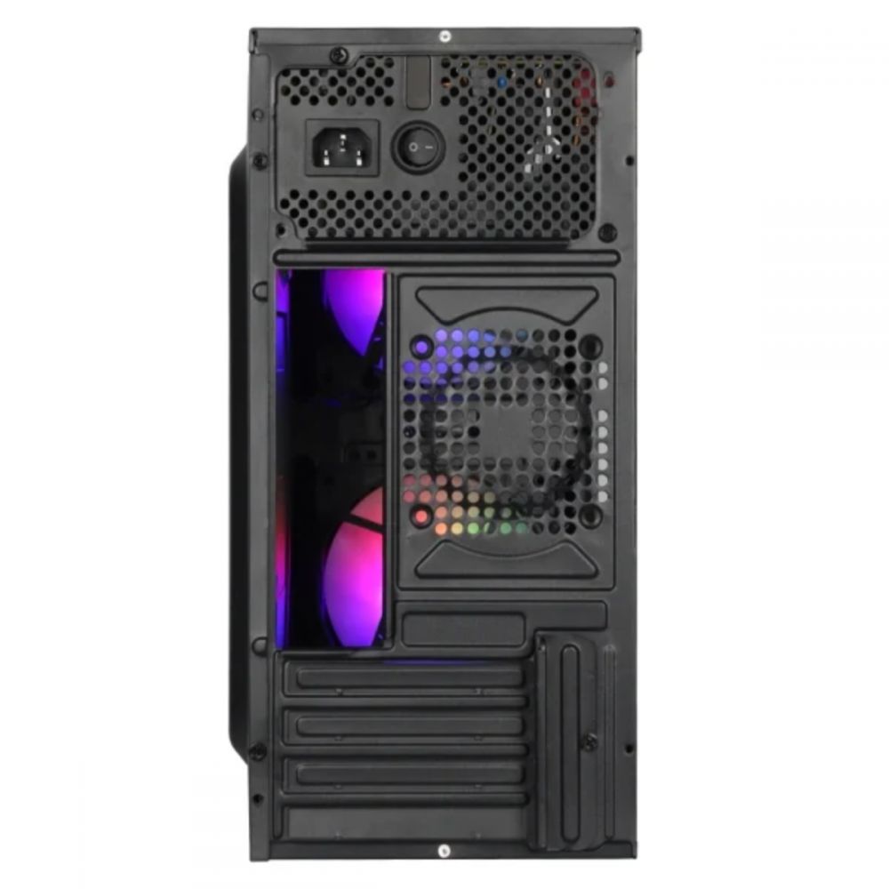 Gabinete Gamer Plate Lateral Acrílico c/ 2 fans GCPACBK - VINIK