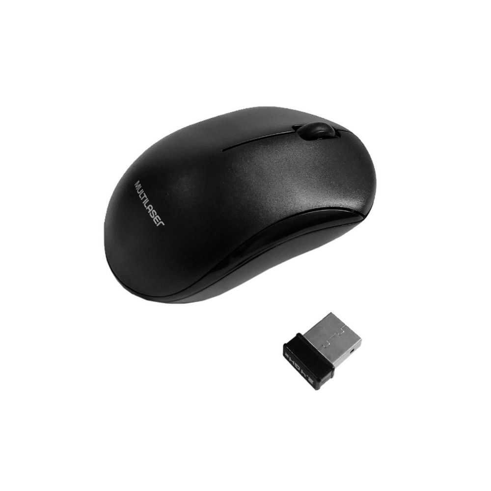 Kit Teclado e Mouse sem Fio Preto TC183 - Multilaser
