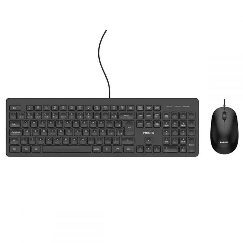 Kit Mouse E Teclado Preto - Philips