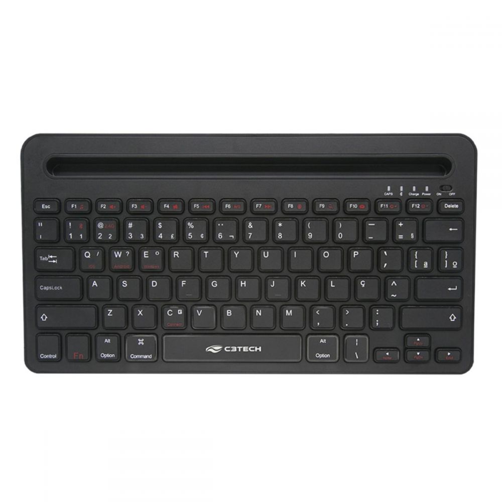 Teclado Multi-Device RC/BT K-BT100BK Preto - C3Tech