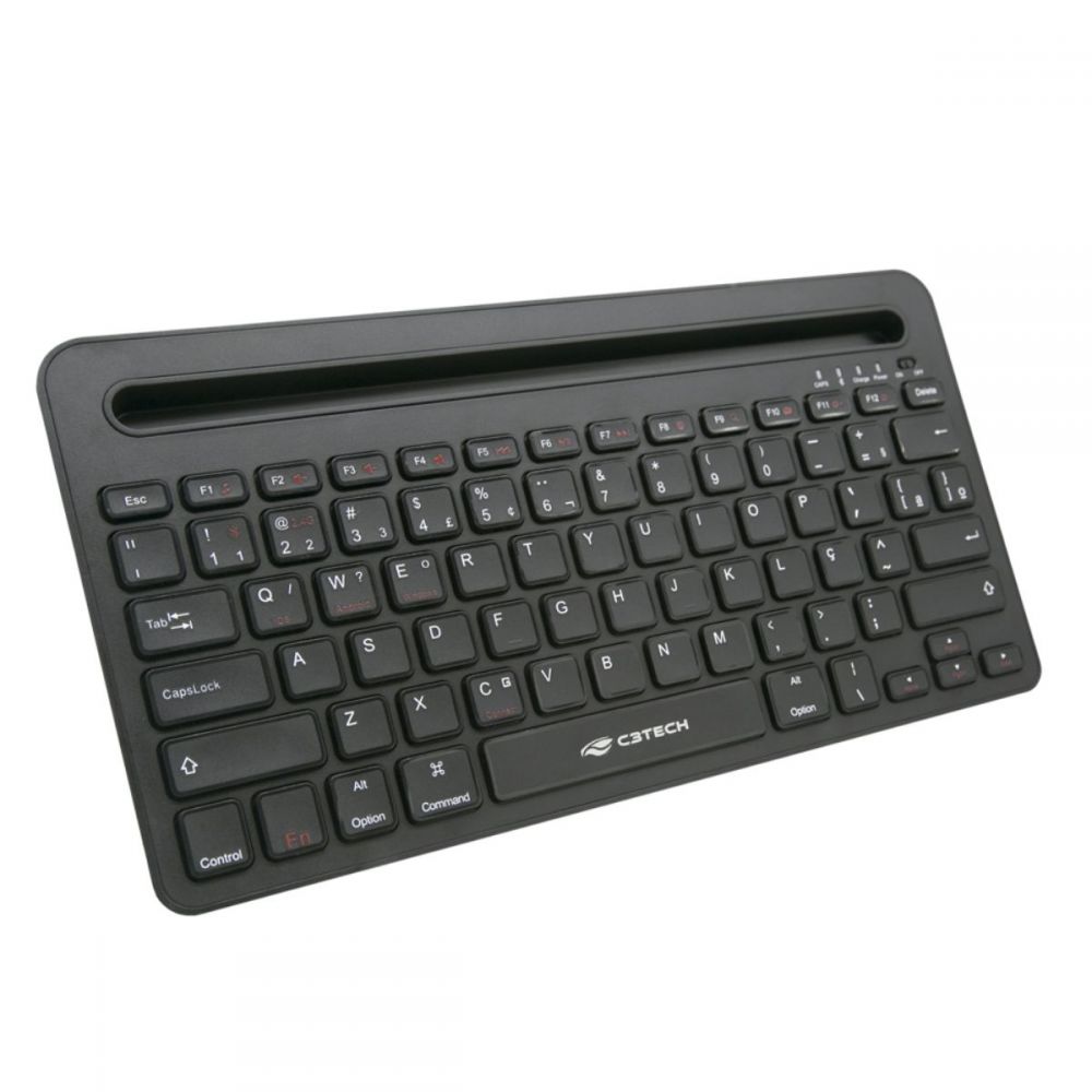Teclado Multi-Device RC/BT K-BT100BK Preto - C3Tech