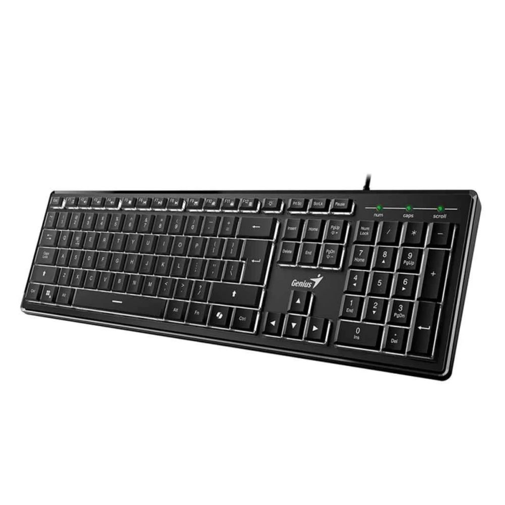 Teclado Multimídia Slimstar 820 Preto Abnt 2 - Genius