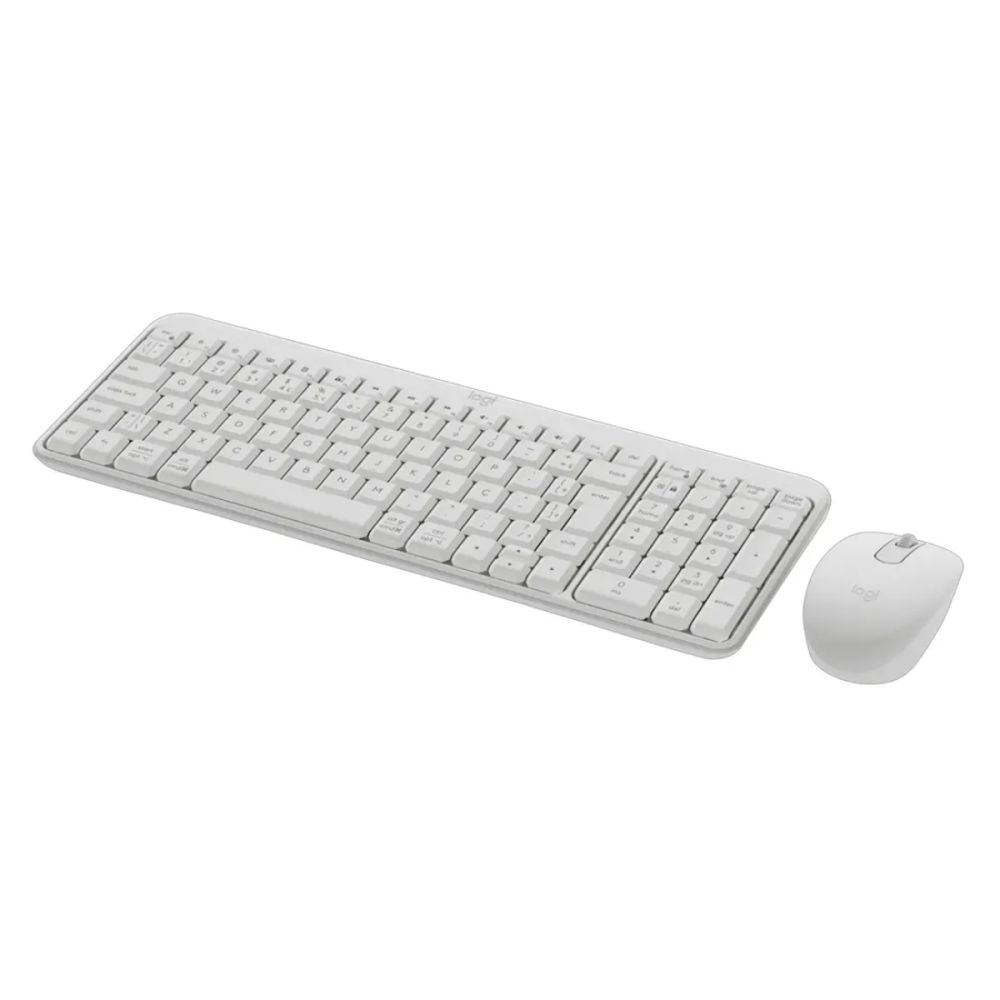 Kit Teclado e Mouse S/ Fio MK250 ABNT2 Branco - Logitech
