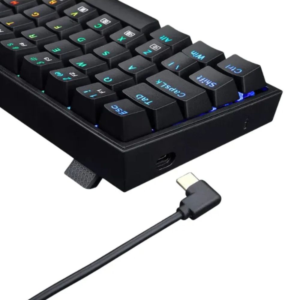 Teclado Mecânico Gamer Castor Switch Marrom Abnt2-Redragon