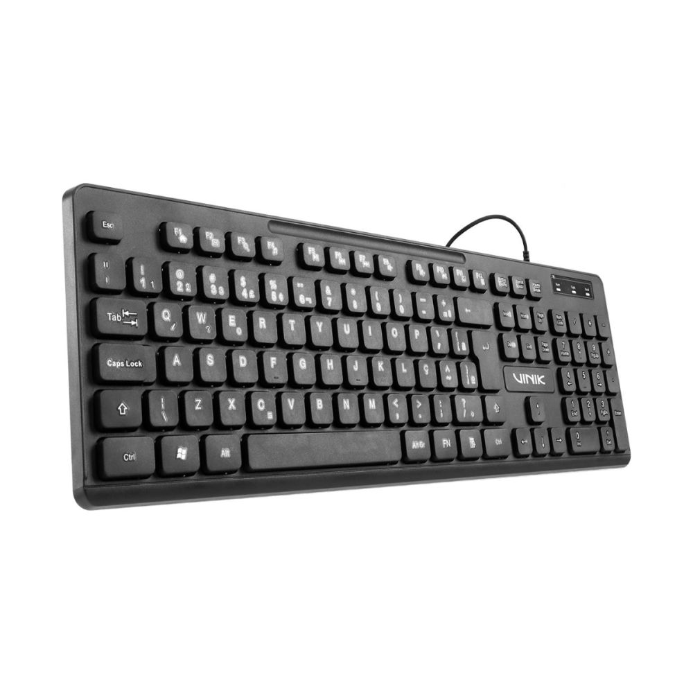 Kit Teclado E Mouse Usb Slim Chocolate – Vinik