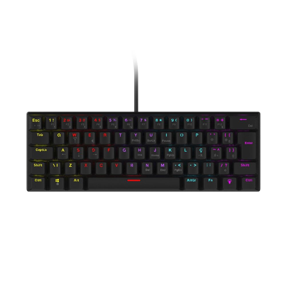 Teclado Mecânico 60% Anihi Black Switch Blue – Vinik