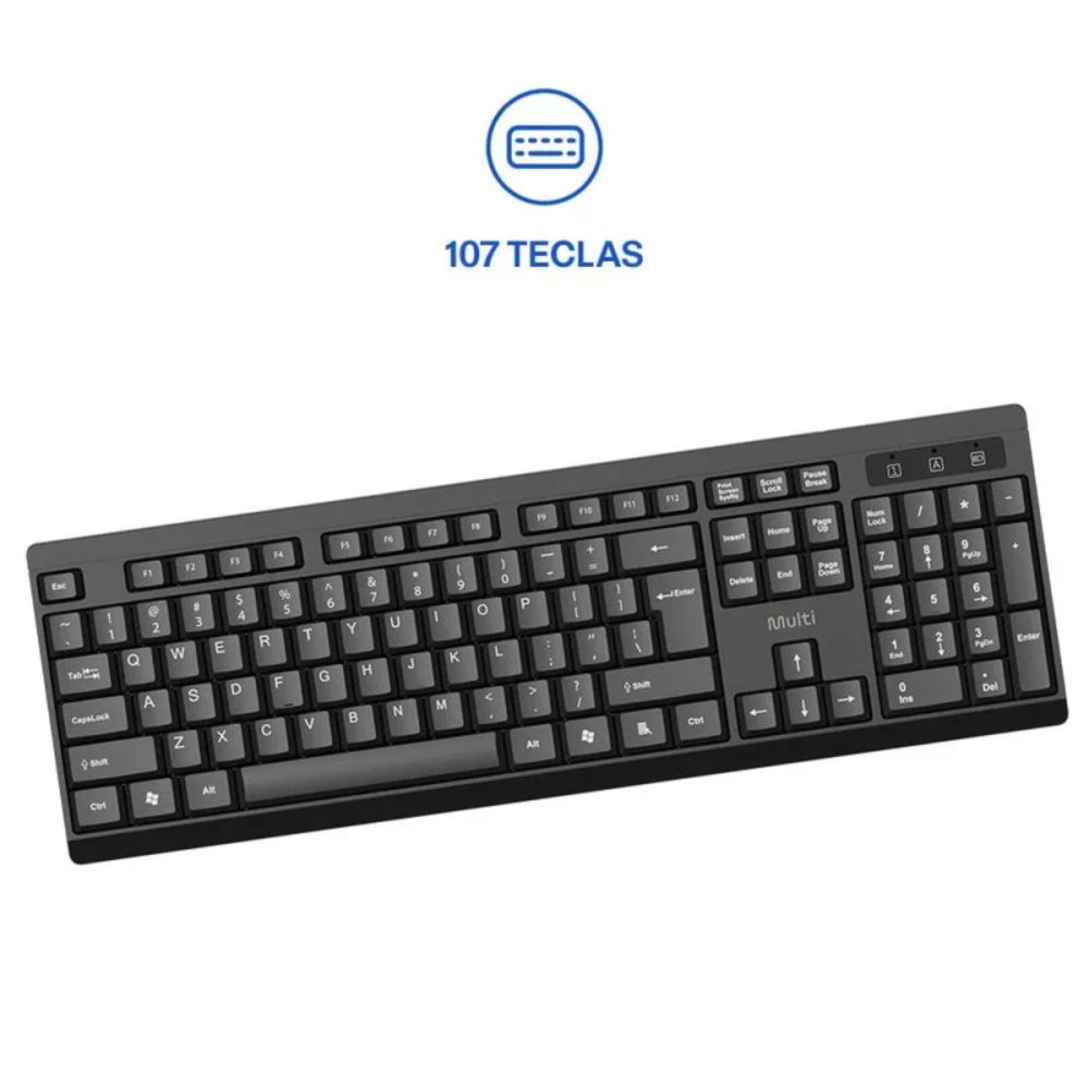 Combo Teclado e Mouse sem Fio CF600 TC670 - Multi