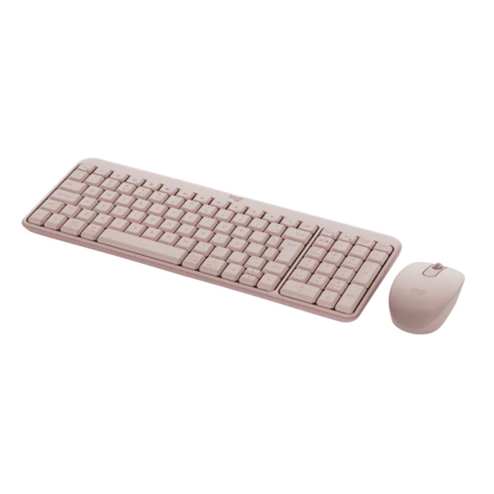 Combo Teclado e Mouse Sem Fio MK250 Rosa - Logitech