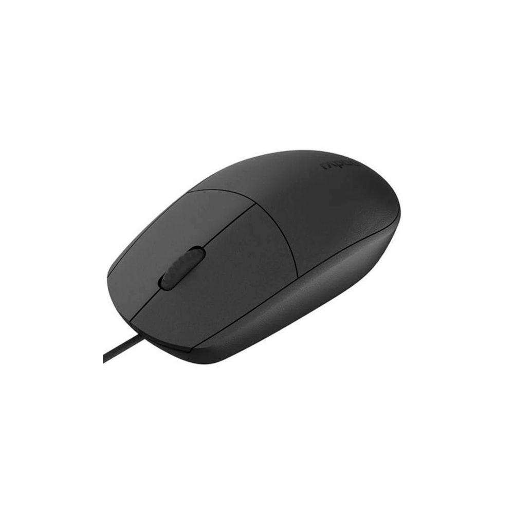 Mouse com Fio USB Preto RA017 N100 - Rapoo