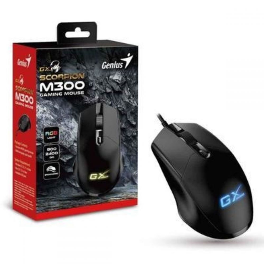 Mouse Gamer Scorpion M300 Preto - Genius