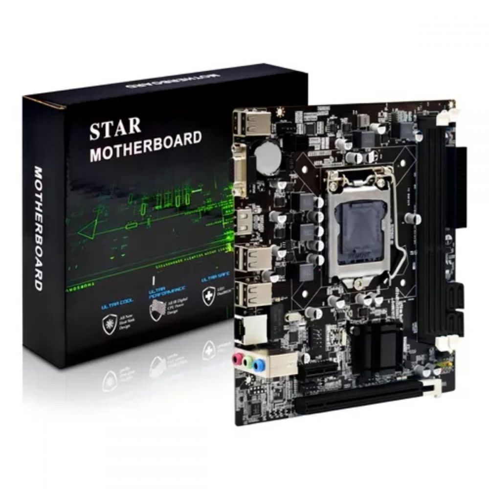 Placa Mãe H61 Socket LGA 1155 / VGA / DDR3 - STAR