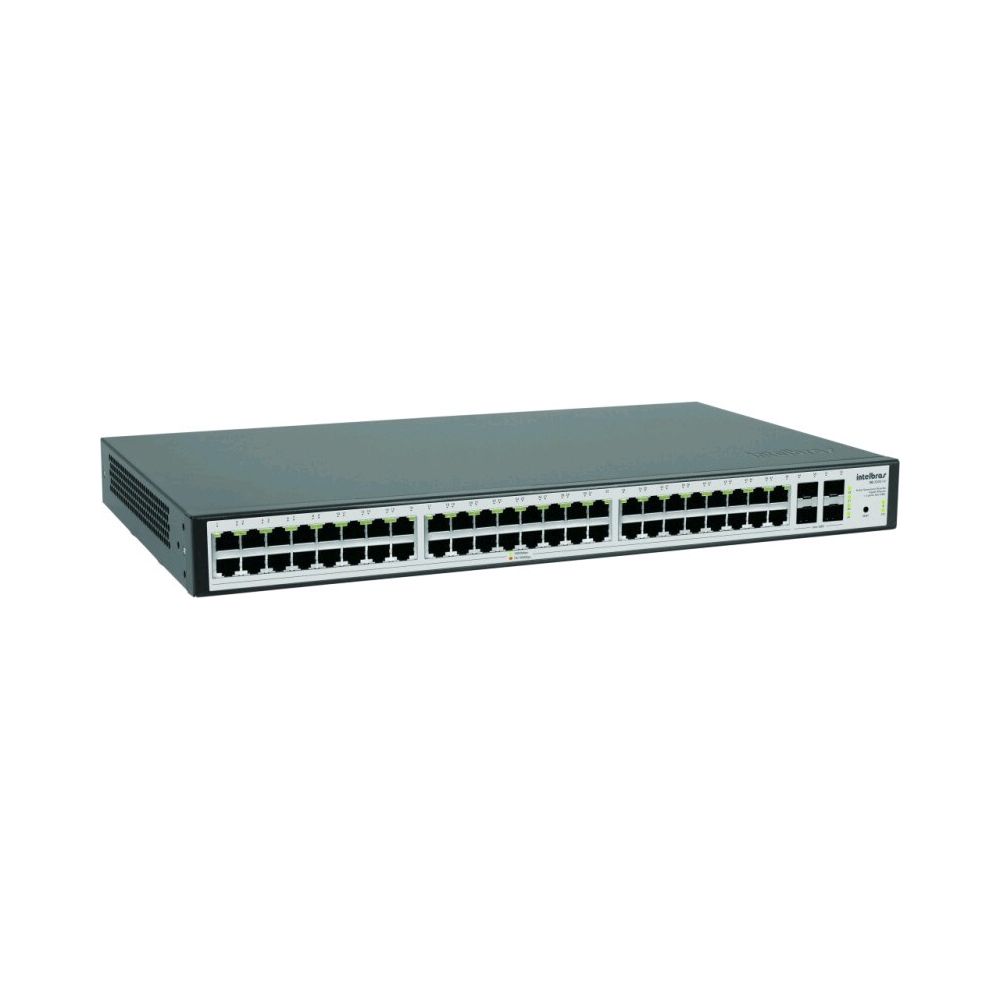 Switch Gerenciável 48 portas Gigabit Ethernet + 4 portas Mini-GBIC - Intelbras