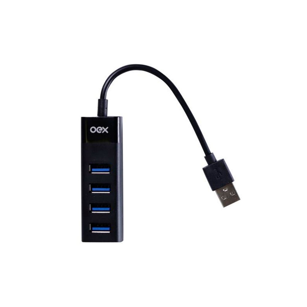 Micro Hub USB 2.0 em Linha HB102 - Oex