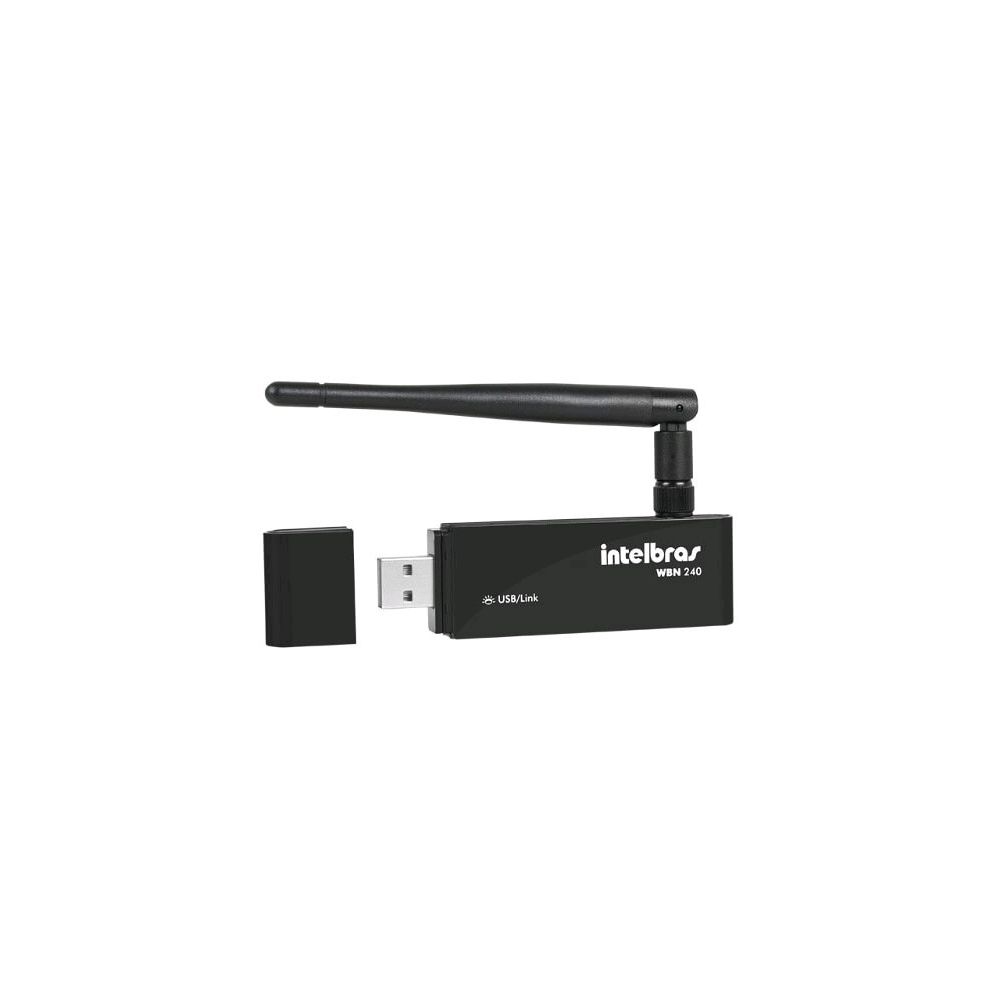 Adaptador USB WIFI 150M WBN 240 Alto Ganho com Antena - Intelbras