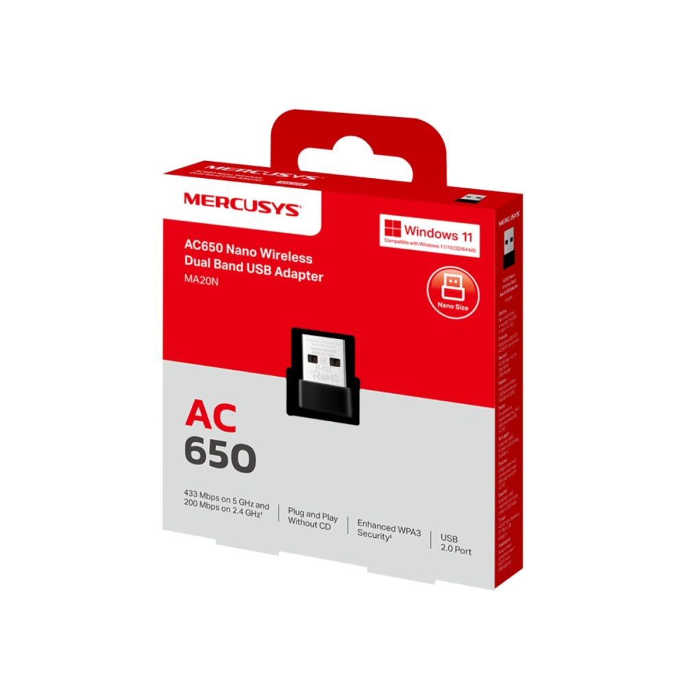 Adaptador USB Wifi Wireless Dual Band - Mercusys