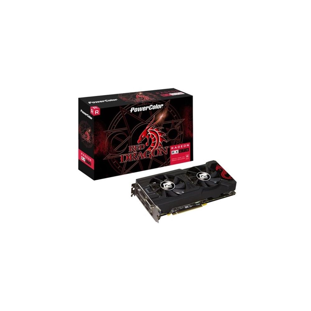 Placa de Video Radeon Rx 570 4gb Red Dragon - Power Color