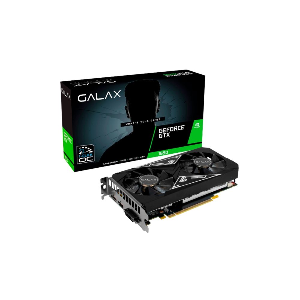 Placa de Vídeo Geforce 4GB DDR6 GTX 1650 65SQL8DS9 - Galax