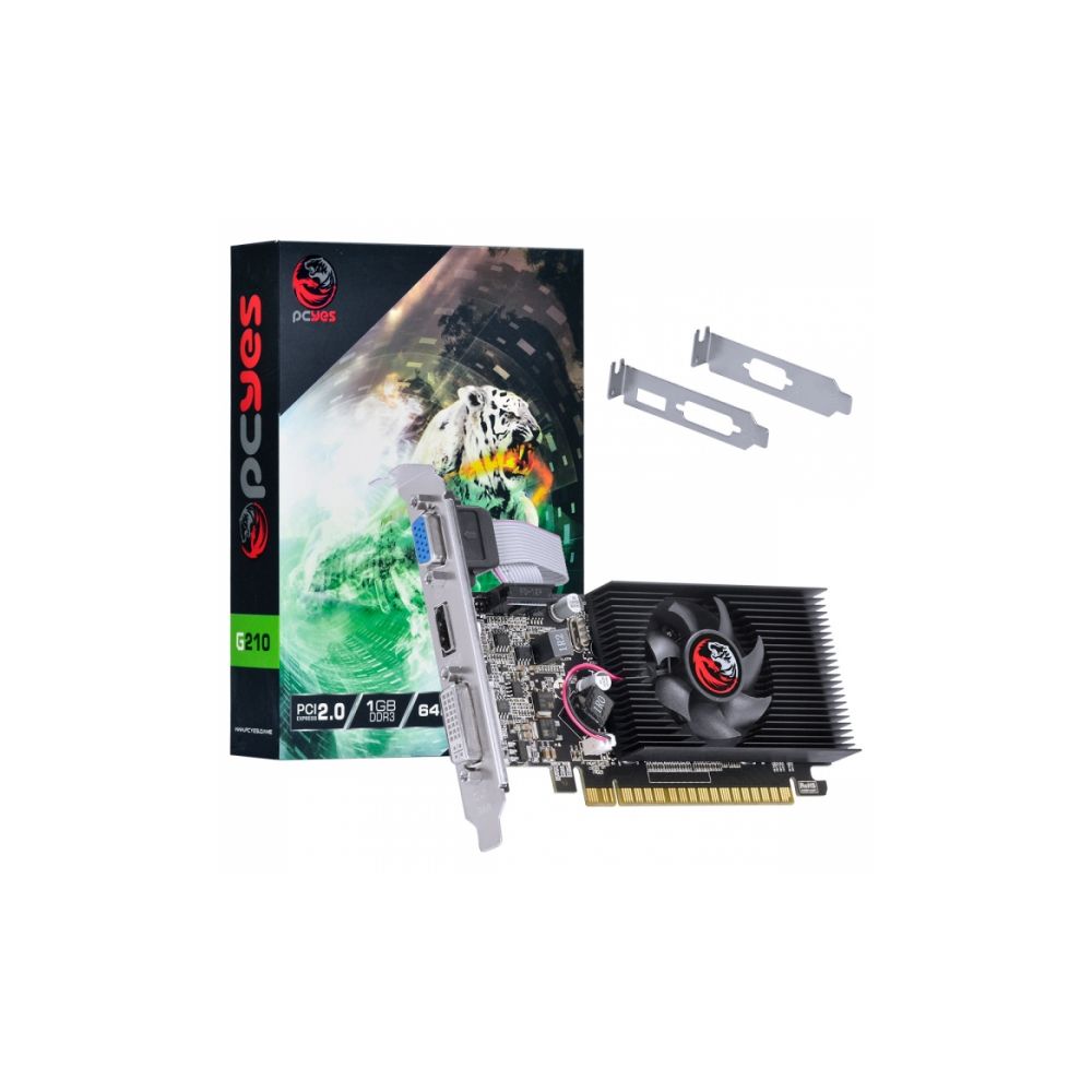 Placa de Vídeo Nvidia Geforce G210 01GB DDR3 - Pcyes