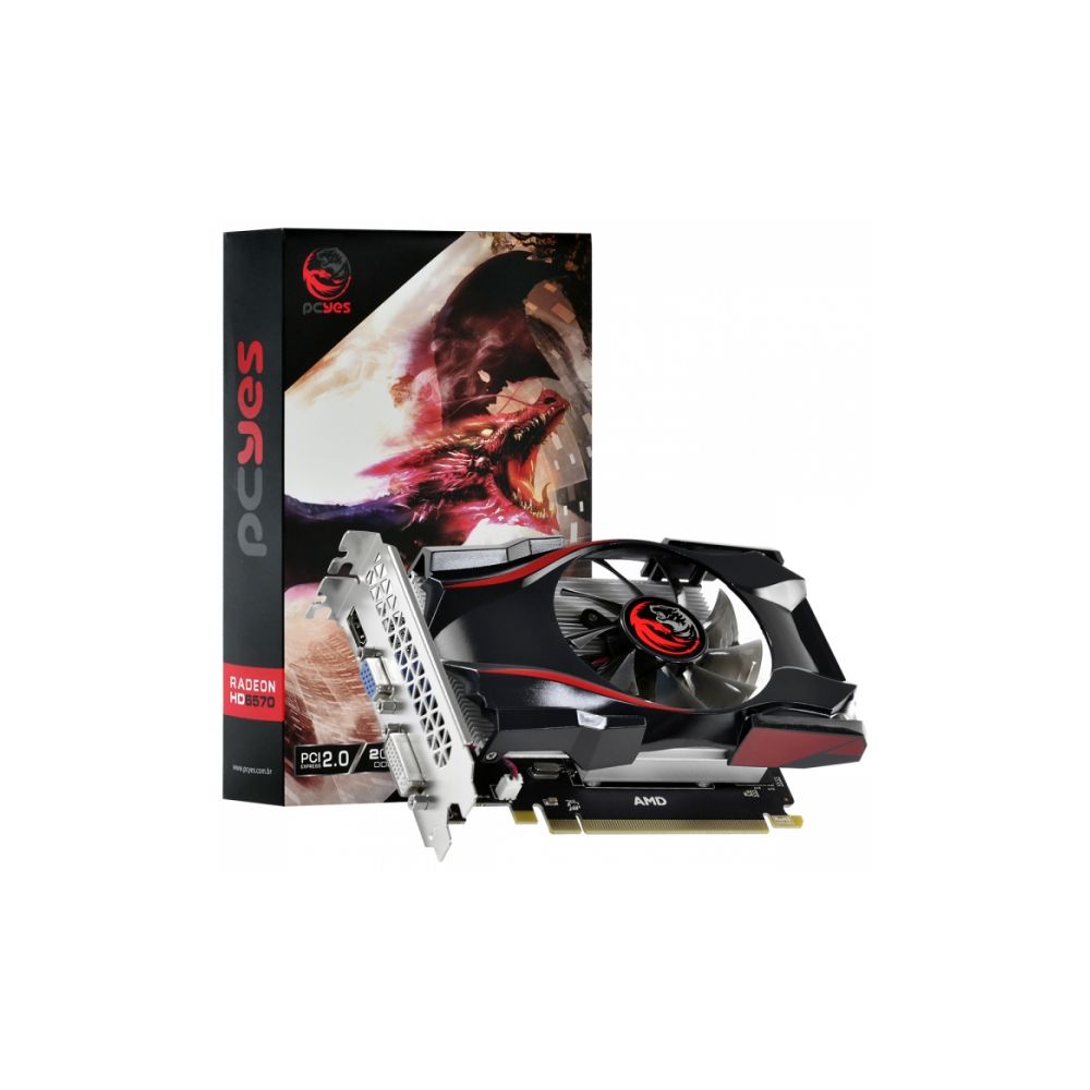 Placa de Vídeo AMD Radeon 02GB PJ65702DR5128 - Pcyes