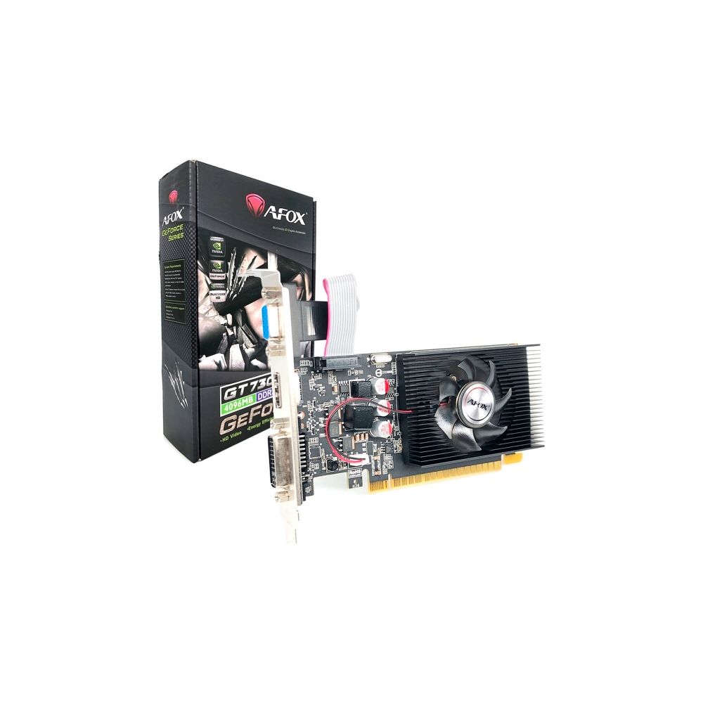 Placa de Vídeo Geforce GT730 4GB DDR3 AF730-4096D3L6 - AFOX
