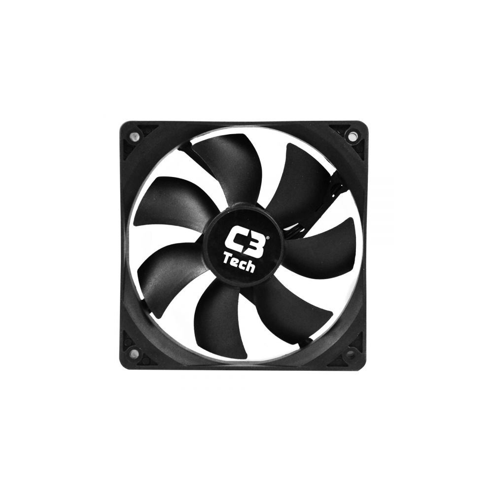 Cooler FAN para Gabinete 120x120x25mm Preto F7-100BK - C3Tech