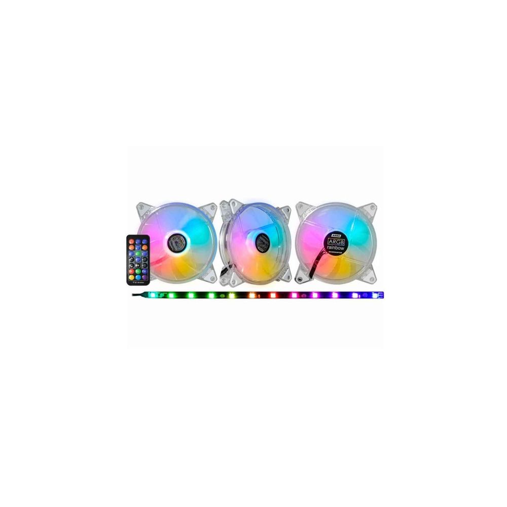Kit Cooler 120x120mm Argb Aama Translúcida AAMAK136ATHCB0X  - K-Mex