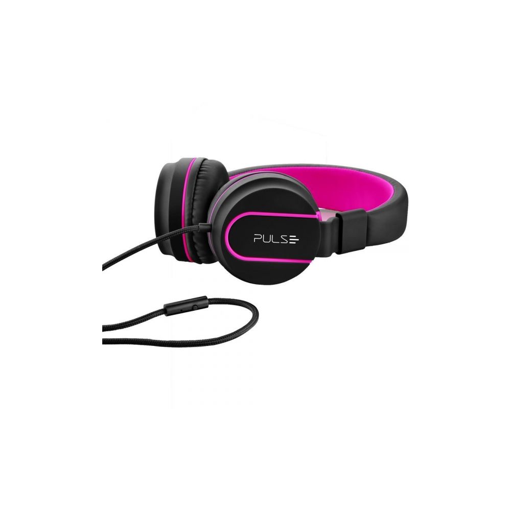 Headphone Pulse On Ear Stereo Preto/Rosa - Multilaser