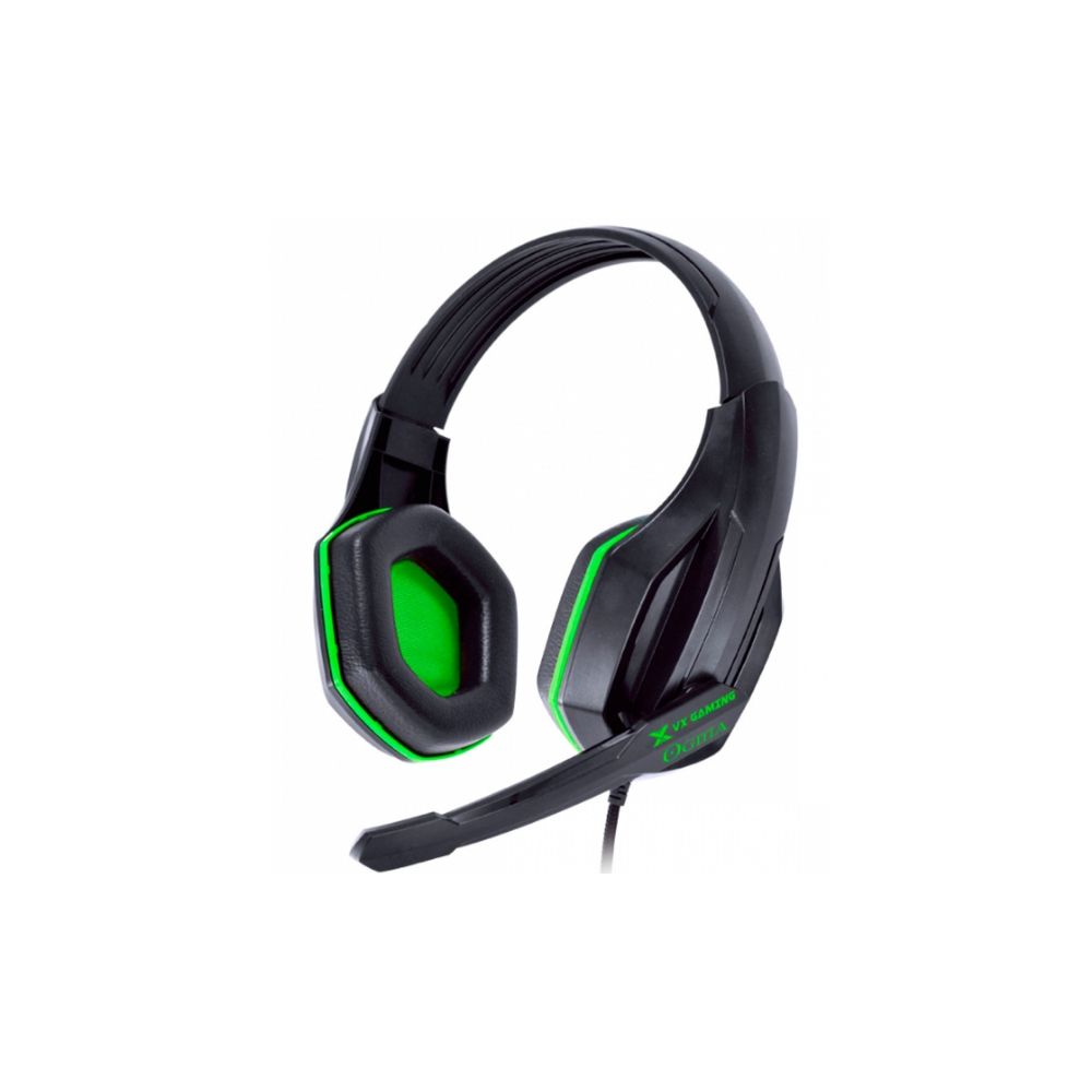 Fone Headset Gamer Ogma com Microfone Preto e Verde - Vinik