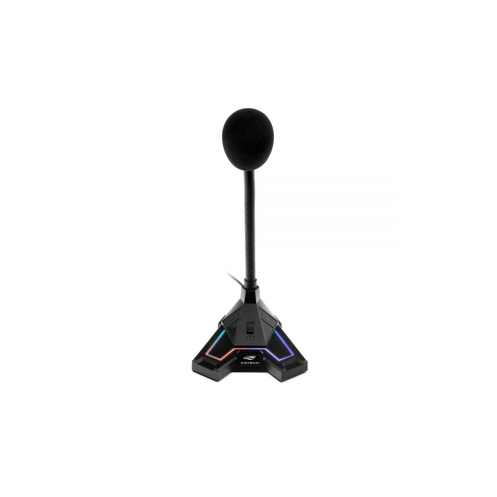 Microfone Gamer USB MI-G100BK Preto - C3Tech