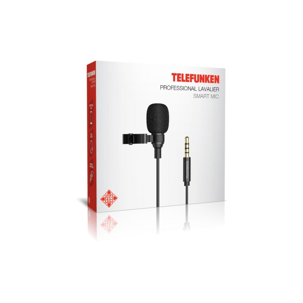 Microfone de Lapela para Smartphone Dinâmico PLUG 3.5MM - Telefunken