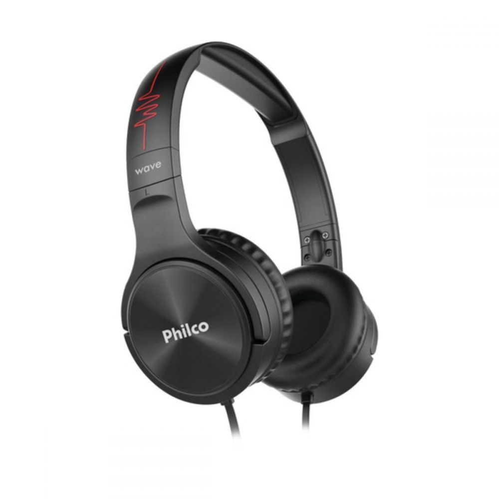 Headphone Wave Flat Bivolt Preto - Philco