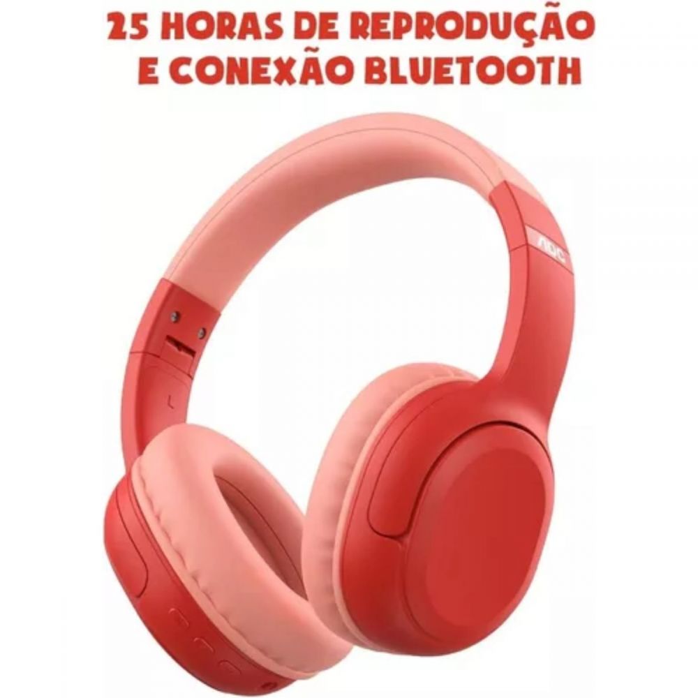 Headphone Gi Neto Aventureira Vermelha - AOC