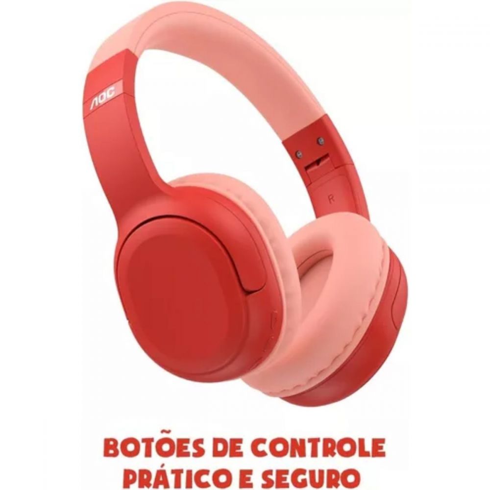 Headphone Gi Neto Aventureira Vermelha - AOC