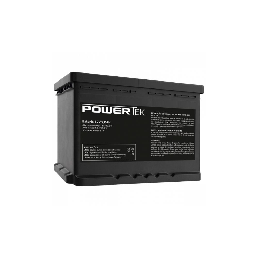 Bateria Selada Powertek 12V 9Ah EN015 - Multilaser