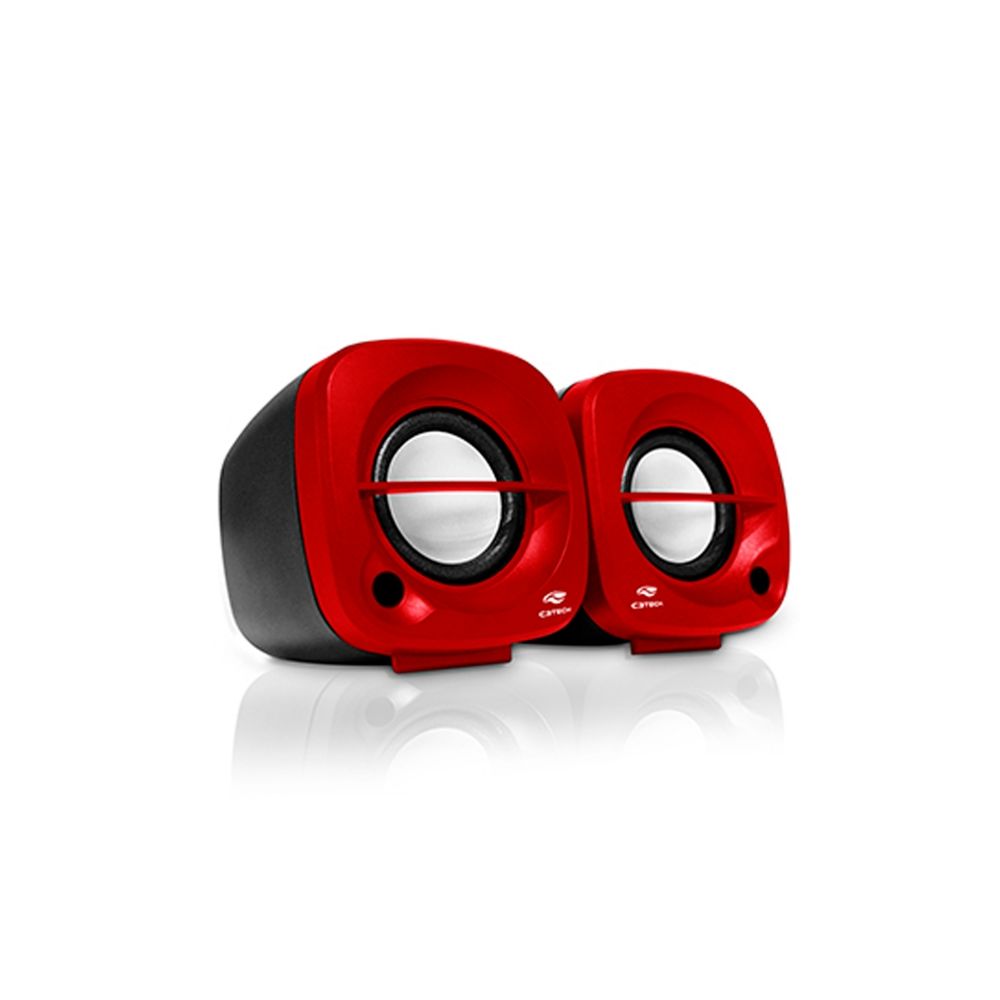 Caixa De Som Speaker 2.0 3w Vermelho SP-303 - C3 Tech