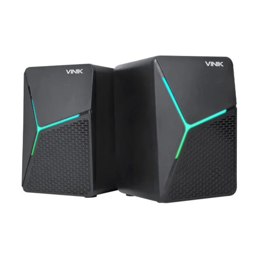 Caixa De Som Gamer Star 6W 2.0 Led Rainbow - Vinik