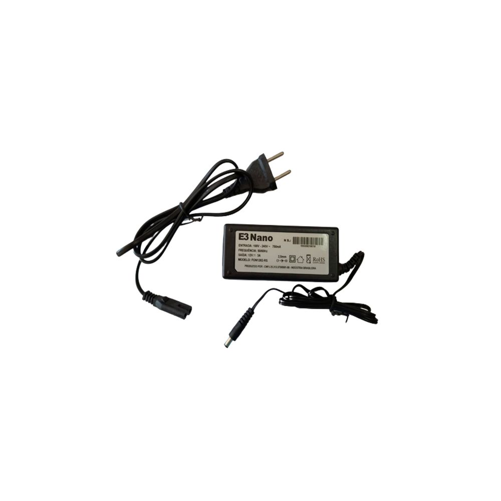 Fonte de Alimentação E3 Nano 12v 3a FON1282-RS - Elgin