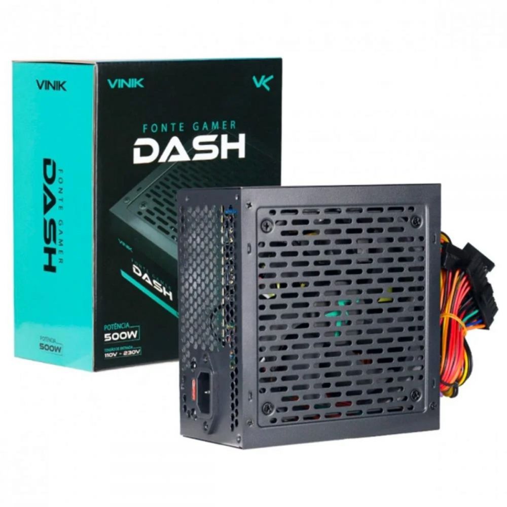 Fonte Gamer 500W Dash VFG500WP – Vinik