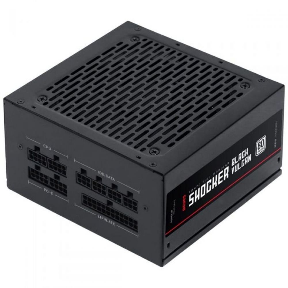 Fonte Gamer Shocker 600W Full Modular Black FM600WBV - PcYes